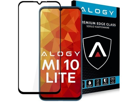 Szkło Alogy Full Glue case friendly do Xiaomi Mi 10 Lite czarne Alogy