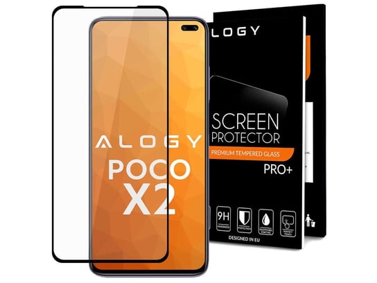 Szkło Alogy Full Glue case friendly do Xiaomi Poco X2 Czarne 4kom.pl