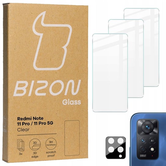 Szkło Bizon Do Redmi Note 11 Pro/ 5G + Na Aparat Bizon