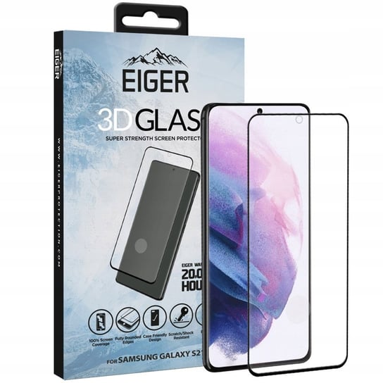 Szkło Do Galaxy S21, Eiger 3D Glass, Szybka Cf EIGER