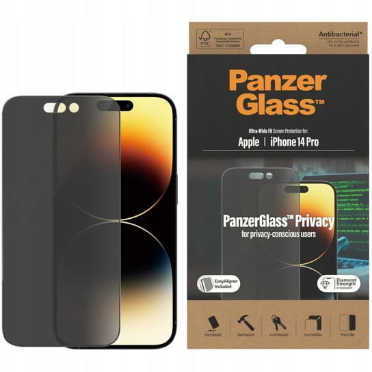 Szkło Do Iphone 14 Pro, Panzerglass Uw Privacy Ea PanzerGlass