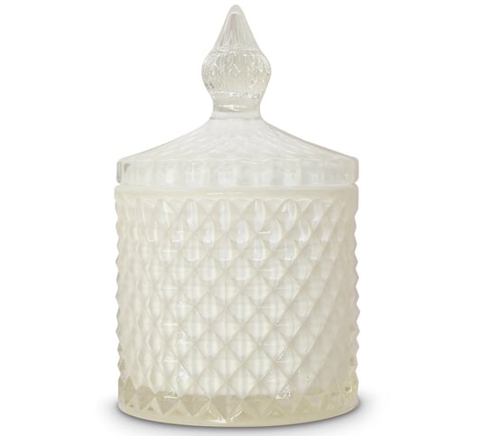 Szkło do świec - kryształowy pojemnik 300 ml od Candle by Visha - biały Pozostali producenci