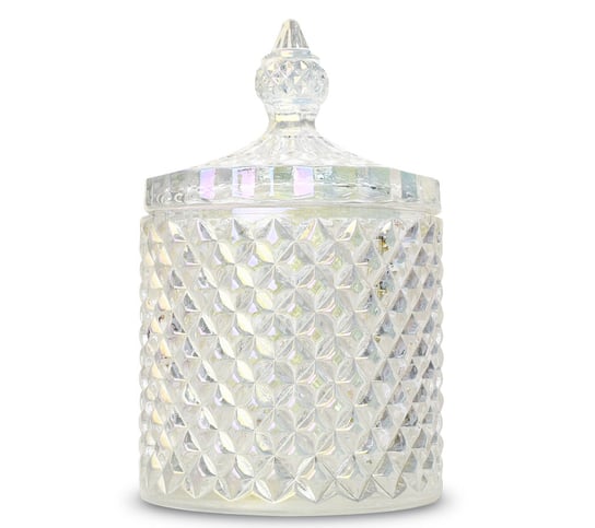 Szkło do świec - kryształowy pojemnik 300 ml od Candle by Visha - holograficzny Pozostali producenci