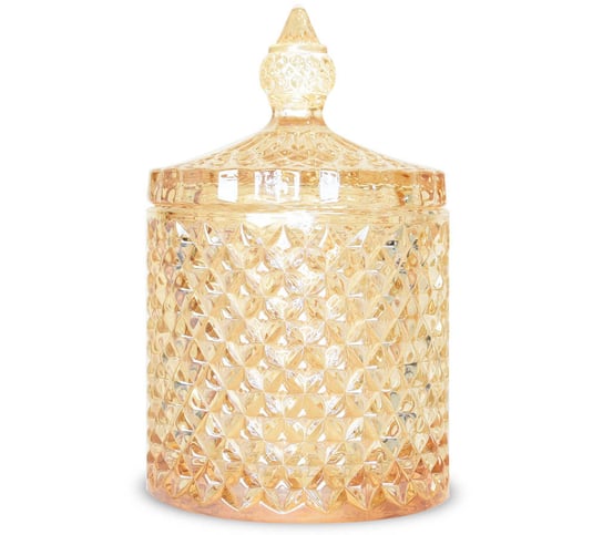 Szkło do świec - kryształowy pojemnik 600 ml od Candle by Visha - miedziany Pozostali producenci