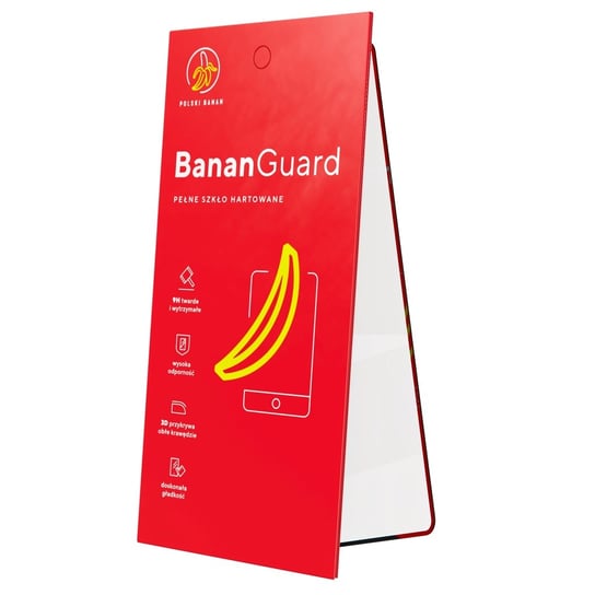 Szkło hartowane 3D BananGuard czarne do Huawei Mate 10 Lite Polski Banan
