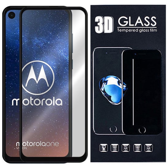 Szkło Hartowane 3D Pełne Do Motorola One Vision VegaCom