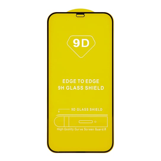 Szkło hartowane 9D do iPhone 13 Pro Max / 14  Plus 6,7" czarna ramka OEM