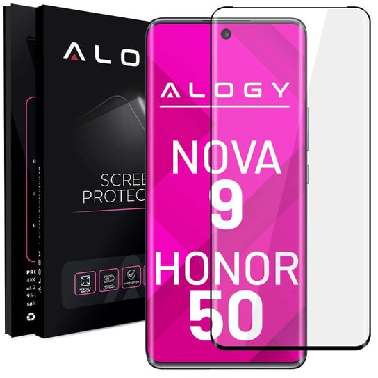 Szkło Hartowane 9H Alogy Full Glue Do Etui Case Friendly Do Huawei Nova 9 / Honor 50 4kom.pl