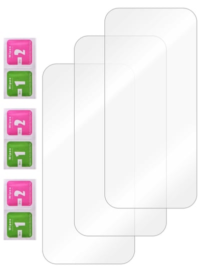 Szkło Hartowane 9H Do Iphone 15 Pro Max Zestaw 3 Sztuk Ochrona Na Ekran Inna marka
