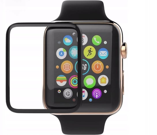 SZKŁO HARTOWANE 9H OCHRONNE 3D do Apple Watch 38MM Inny producent