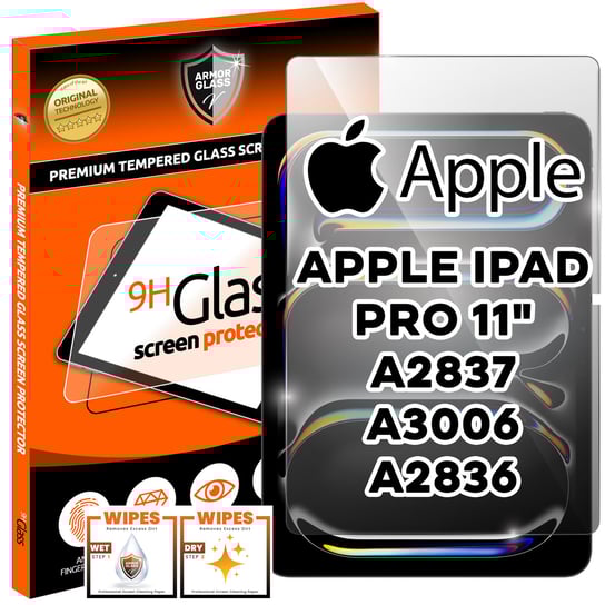 Szkło hartowane 9H ochronne do Apple iPad PRO 11" 2024 A2837 A3006 A2836 Armor Glass