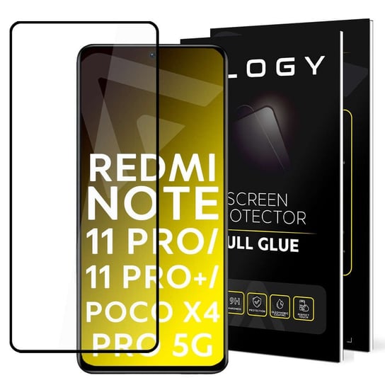 Szkło hartowane Alogy Full Glue do etui case friendly do Xiaomi Redmi Note 11 Pro/ 11 Pro Plus/ Poco X4 Pro 5G Czarne 4kom.pl