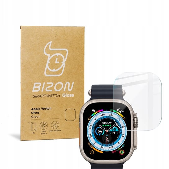 Szkło Hartowane Bizon Dla Apple Watch Ultra 49Mm Bizon