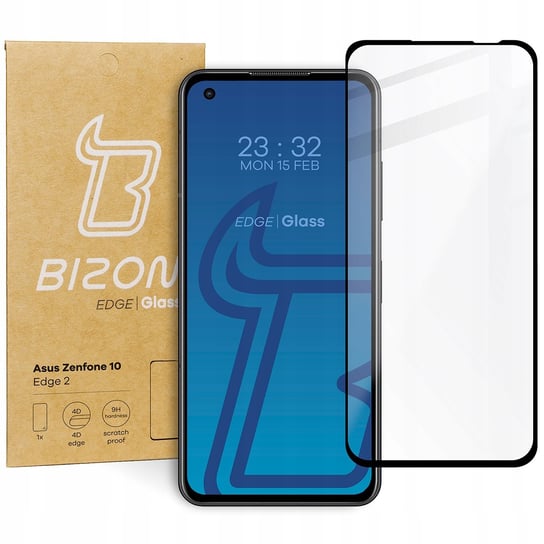 Szkło Hartowane Bizon Do Asus Zenfone 10, Czarne Bizon