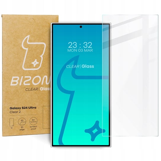 Szkło Hartowane Bizon Glass Clear 2 Do Galaxy S24 Ultra Bizon