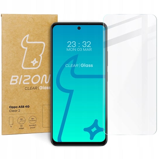 Szkło Hartowane Bizon Glass Clear 2 Do Oppo A58 4G Bizon