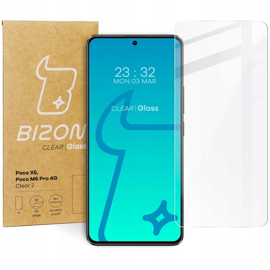 Szkło hartowane Bizon Glass Clear 2 do Poco X6 / Poco M6 Pro 4G / Redmi Note 13 5G / Redmi Note 13 Pro 4G/5G Bizon