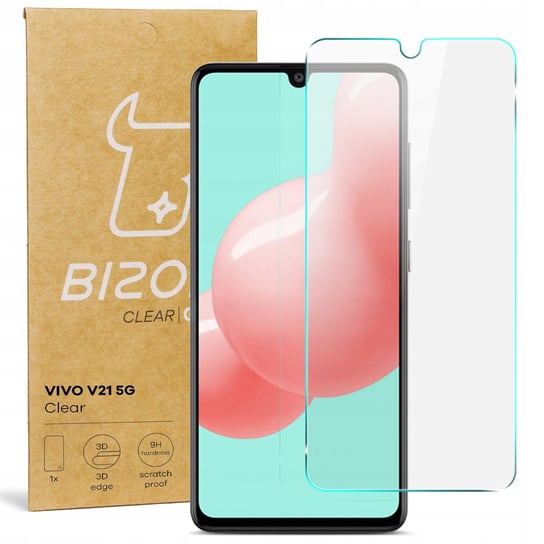 Szkło Hartowane Bizon Glass Clear Do Vivo V21 Bizon