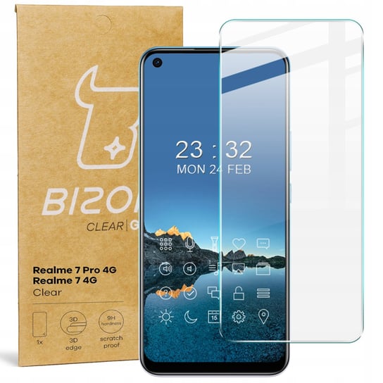 Szkło Hartowane Bizon Glass Do Realme 7 / 7 Pro Bizon