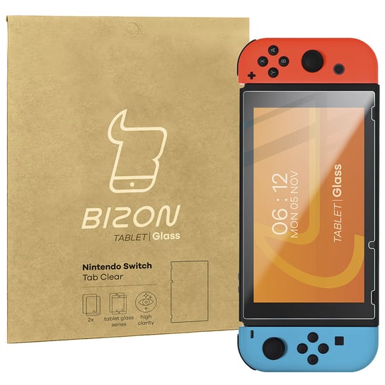 Szkło hartowane Bizon Glass Tab Clear do Nintendo Switch Bizon