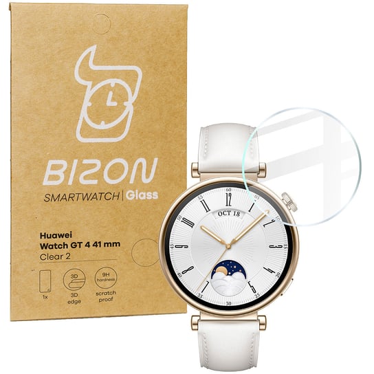 Szkło hartowane Bizon Glass Watch Clear do Huawei Watch GT 4 41 mm Bizon