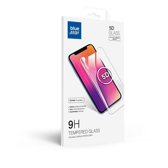 Szkło hartowane Blue Star 5D - do Huawei P60 (full glue/case friendly) - czarny Inna marka