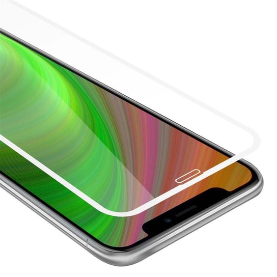 Szkło Hartowane Do Apple iPhone XS MAX w PRZEZROCZYSTY Z BIAŁYM Folia pancerna Ochronny Tempered Glass Cadorabo Cadorabo