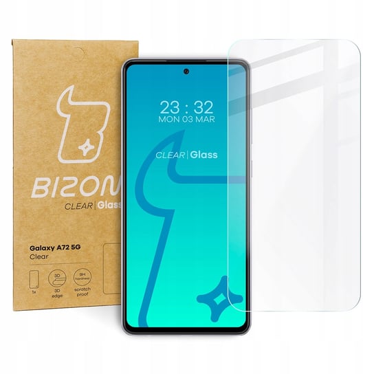 Szkło hartowane do Galaxy A72, Bizon Clear, szybka Bizon