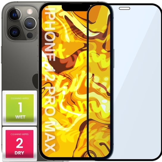 Szkło Hartowane Do Iphone 12 Pro Max Pełne Na Cały Ekran Szkiełko Ochronne Hello Case
