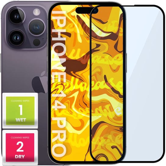 Szkło Hartowane Do Iphone 14 Pro Pełne Na Cały Ekran Szkiełko Ochronne 5D Hello Case