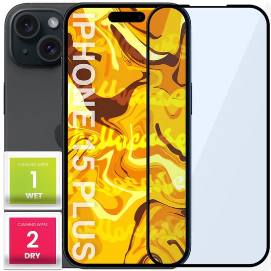 Szkło Hartowane Do Iphone 15 Plus Pełne Na Cały Ekran Szkiełko Ochronne 5D Hello Case