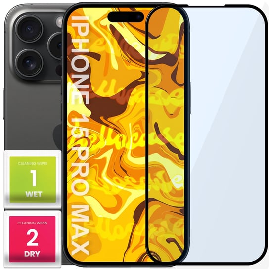 Szkło Hartowane Do Iphone 15 Pro Max Pełne Na Cały Ekran Szkiełko Ochronne Hello Case