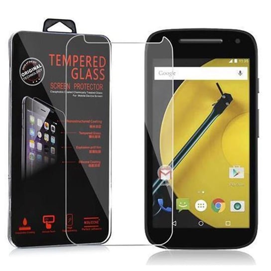 Szkło Hartowane Do Motorola MOTO E w KRYSTALICZNIE PRZEZROCZYSTE Folia pancerna Ochronny Tempered Glass Cadorabo Cadorabo