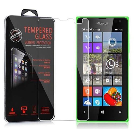 Szkło Hartowane Do Nokia Lumia 435 w KRYSTALICZNIE PRZEZROCZYSTE Folia pancerna Ochronny Tempered Glass Cadorabo Cadorabo