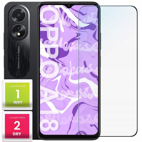 Szkło Hartowane do Oppo A18 (szybka 9H, płaskie 2.5D, ochronne, szybka) Hello Case