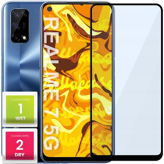 SZKŁO HARTOWANE DO REALME 7 5G PEŁNE NA CAŁY EKRAN SZKIEŁKO OCHRONNE SZYBKA Hello Case