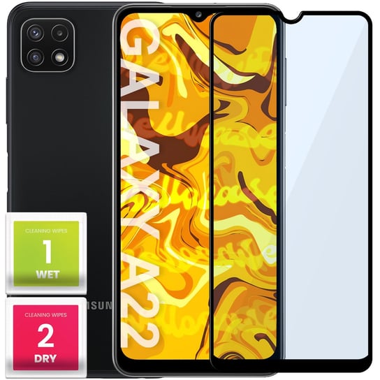 Szkło Hartowane Do Samsung Galaxy A22 5G Pełne Na Cały Ekran Folia 5D 9H Hello Case