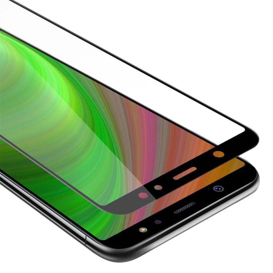Szkło Hartowane Do Samsung Galaxy A6 2018 w PRZEZROCZYSTY Z CZARNYM Folia pancerna Ochronny Tempered Glass Cadorabo Cadorabo