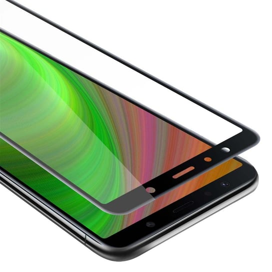 Szkło Hartowane Do Samsung Galaxy A7 2018 w PRZEZROCZYSTY Z CZARNYM Folia pancerna Ochronny Tempered Glass Cadorabo Cadorabo