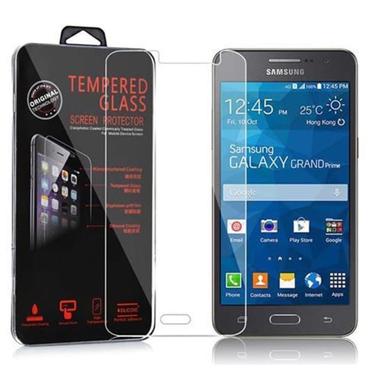 Szkło Hartowane Do Samsung Galaxy GRAND PRIME w KRYSTALICZNIE PRZEZROCZYSTE Folia pancerna Ochronny Tempered Glass Cadorabo Cadorabo
