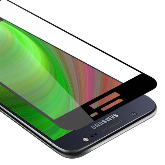 Szkło Hartowane Do Samsung Galaxy J5 2016 w PRZEZROCZYSTY Z CZARNYM Folia pancerna Ochronny Tempered Glass Cadorabo Cadorabo
