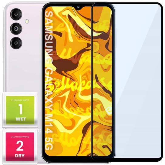 SZKŁO HARTOWANE DO SAMSUNG GALAXY M14 5G PEŁNE NA CAŁY EKRAN SZKIEŁKO 5D 9H Hello Case