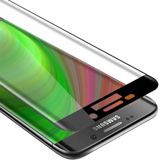 Szkło Hartowane Do Samsung Galaxy S6 EDGE PLUS w PRZEZROCZYSTY Z CZARNYM Folia pancerna Ochronny Tempered Glass Cadorabo Cadorabo