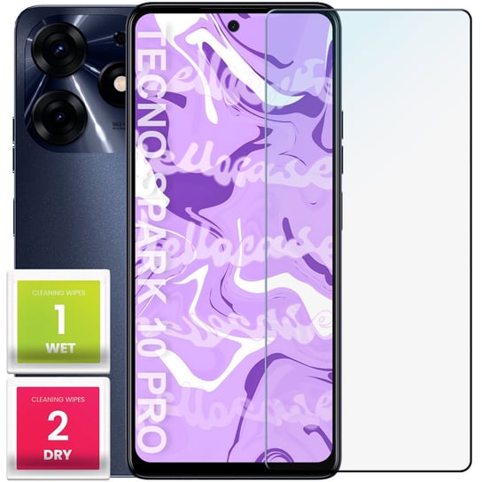 Szkło Hartowane do Tecno Spark 10 Pro (szybka 9H, płaskie 2.5D, ochronne) Hello Case