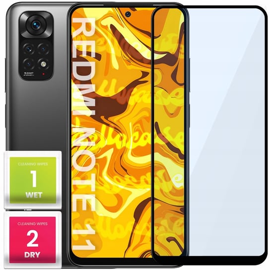 SZKŁO HARTOWANE DO XIAOMI REDMI NOTE 11 PEŁNE NA CAŁY EKRAN SZKIEŁKO SZYBKA Hello Case