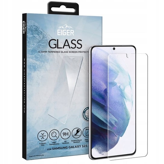 Szkło Hartowane Eiger Do Galaxy S21, Glass 2.5D EIGER