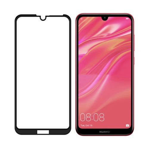 Szkło Hartowane Full Glue Huawei Y7 2019 / Pro / Prime Czarny Bestphone