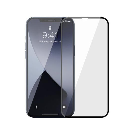 Szkło Hartowane Full Glue Iphone 12 Pro Max Czarny Bestphone