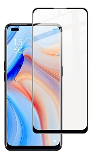 Szkło Hartowane Full Glue Oppo Reno 4 Se Czarny Bestphone