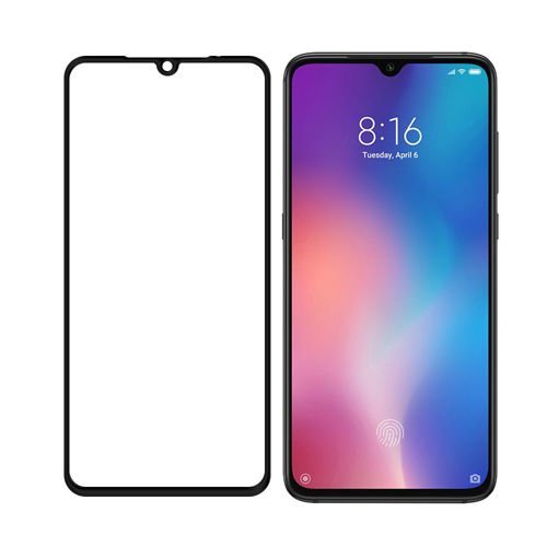 Szkło Hartowane Full Glue Xiaomi Mi9 Czarny Bestphone